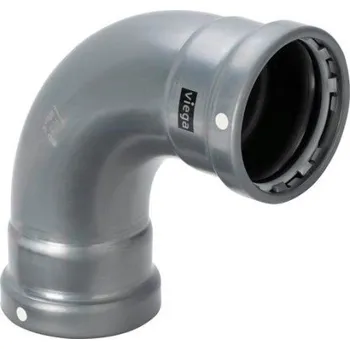 Fitinka Viega MEGAPRESS S 4216XL oblouk 90°, 2 1/2", lisovací, topení, uhlíková ocel