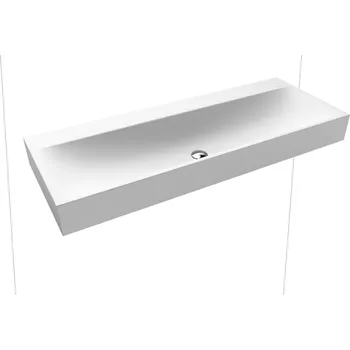 Umyvadlo Kaldewei Umyvadlo Silenio 3046 120x46 cm alpská bílá bez otvoru pro baterii, bez přepadu 904506313001