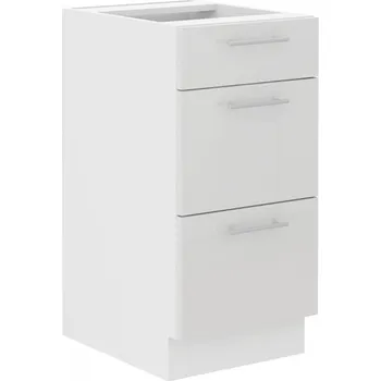 Stolarz-Lempert Kuchyňská skříňka Lara White - dolní 40 D 3S šuplíková QUADRO