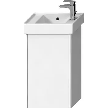 Šatní skříň Laufen FIORA skříňka pod umývátko 40,8x26x67,4 cm, 1 dvířka, Push-open, lesklá bílá