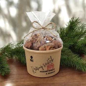 Sušená potravina Nutworld.cz Mix ořechů v medu a soli v celofánku a Eko kelímku 180g K SVÁTKU