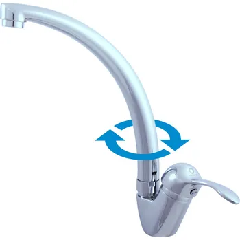 Vodovodní baterie Rav slezák Dřezová baterie RAV SLEZÁK Labe s otočným ramínkem chrom L006.5/3