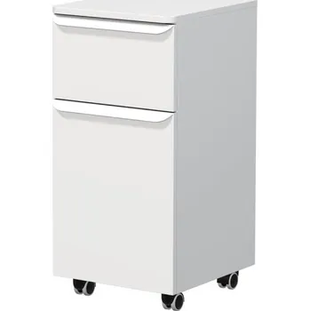 Šatní skříň Naturel Koupelnová skříňka nízká Pavia 40x75,8x43 cm bílá mat bílá úchytka PAVIA3N40BI