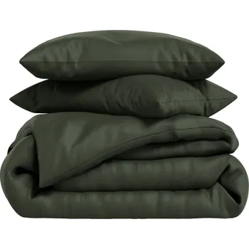 Povlečení Jednolůžkové povlečení na přikrývku GRACE 140 x 200 cm, lesní zelená, tencel, Clarysse