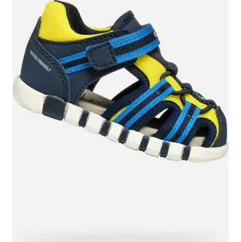 Chlapecká obuv Chlapecké boty Geox B SANDAL IUPIDOO 26 Tmavě modrá, Žlutá, Modrá, Bílá