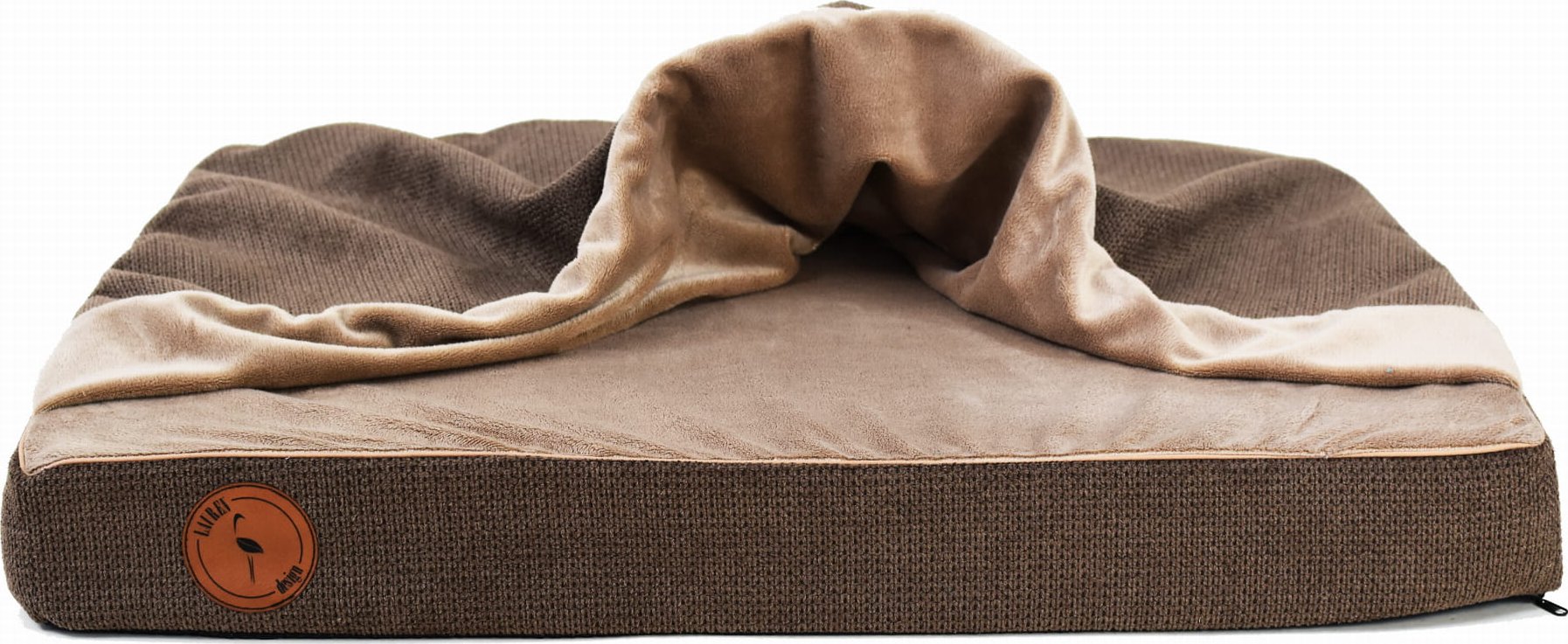 Lauren Design Ortopedická matrace pro psy Luna, hnědá Velikost: S - 55 x 45 cm