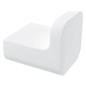 Nástroj na niť a příze Nimco MAYA háček na ručník, matná bílá