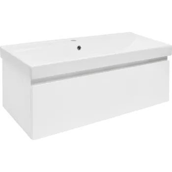 Ložnice Swiss aqua technologies Koupelnová skříňka s umyvadlem SAT B-WAY 99x30x45 cm bílá lesk BWAY100WU1