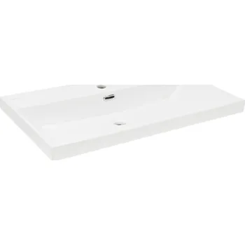 Umyvadlo Swiss aqua technologies Nábytkové umyvadlo SAT B-Way 81x46,5 cm otvor pro baterii uprostřed SATBW8046