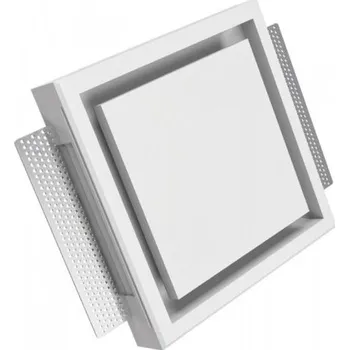 Luftuj KVADRO talířový ventil 240x240 mm, pr. 125 mm, kompozit, bílá