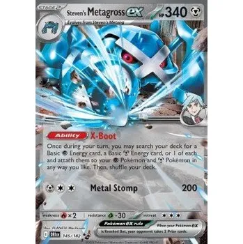 Karetní hra Pokémon DRI 145/182 Steven's Metagross ex - Destined Rivals