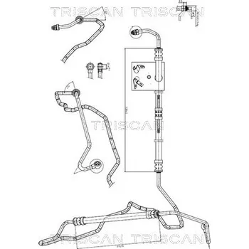 Čep řízení Hydraulická hadice, řízení TRISCAN 8516 11009
