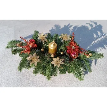 Vánoční dekorace Zimní dekorace vánoční hvězdy 60 x 30 cm