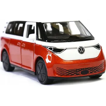 autíčko Volkswagen ID. Buzz bílá střecha model v měřítku 1:34 39 Welly Nex oranžová