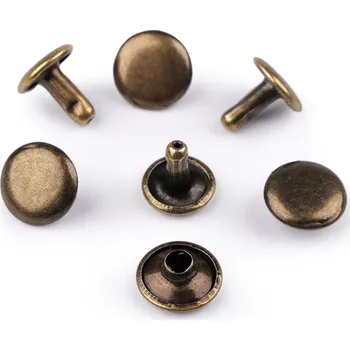 Nýt Duté nýty Ø10 mm oboustranné Varianta: 4 staromosaz, Balení: 500 pár