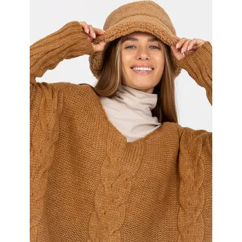 Dámský svetr Dámský svetr TW SW BI M903 velbloudí jedna velikost