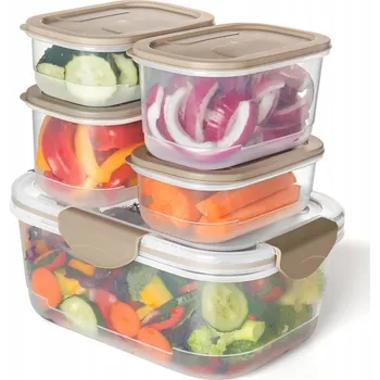 Dóza na potraviny SADA PLASTOVÝCH DÓZ NA POTRAVINY 5 KS ORGANIZÉR