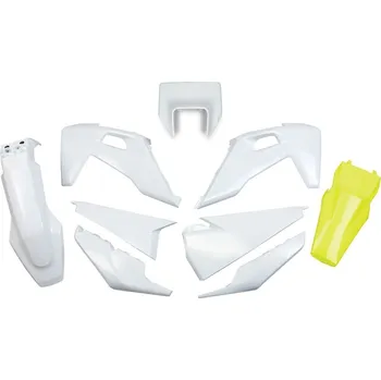 UFO sada plastů HUSQVARNA TE 150 / 250 / 300 '20-'23, FE 250 / 350 / 450 / 501 '20-'23 (bílá/žlutá)