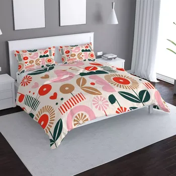 Povlečení Saténové povlečení Retro folklór - Sablio - 140x220 / 90x70