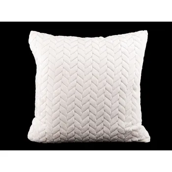 Povlak na dekorativní polštářek Povlak na polštář plyšový 40x40 cm Varianta: 1 krémová světlá, Balení: 2 ks