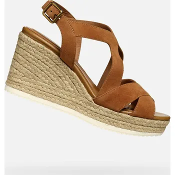 Dámská obuv Geox Dámské Hnědé dámské sandály Geox Ponza Hnědá 40 (2842628)