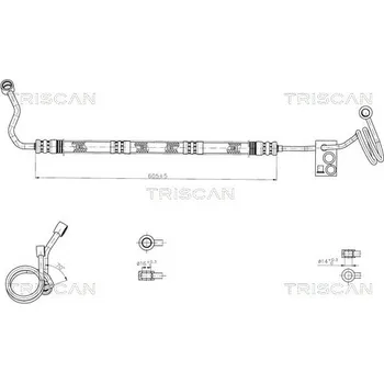 Čep řízení Hydraulická hadice, řízení TRISCAN 8516 29048