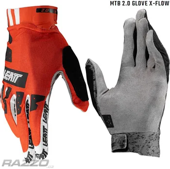 Cyklistické rukavice Rukavice na kolo Leatt MTB 2.0 X-Flow Velcro Glove Glow 2025 11 - XL