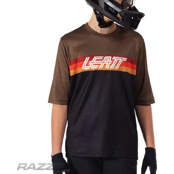 cyklistický dres Dětský dres na kolo Leatt MTB Enduro 3.0 Junior Jersey Black 2025 KS