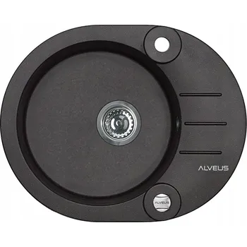 Granitový dřez Jednokomorový granitový dřez Alveus 1 černý