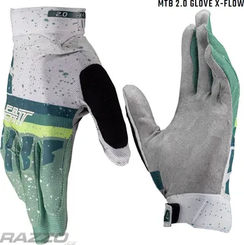 Cyklistické rukavice Rukavice na kolo Leatt MTB 2.0 X-Flow Velcro Glove Pistachio 2025 10 - L