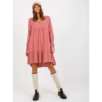 Dámské šaty Šaty D73761M30361A tmavě růžové S