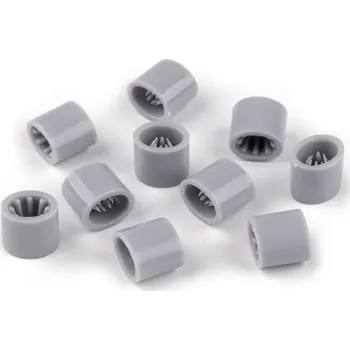 Hobby drát Brzdička / spojka na festivalové náramky 7x9 mm Varianta: 4 šedá, Balení: 10 ks