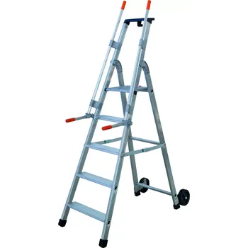 Schůdek FACAL Pojízdné hliníkové schůdky MYAORA 5 stupňů