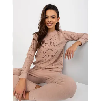 Pánské pyžamo Pyžamo BR PI 9106 béžové XL