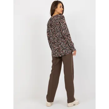 Dámská košile Halenka D73771M11081A černá a béžová S