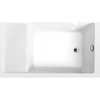Vana Obdélníková akrylátová vana Polysan Jazz, boční odtok, 120 x 75 cm