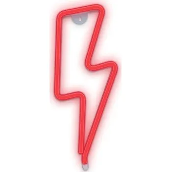 CPA Dekorativní LED neon Blesk červený
