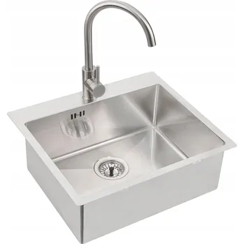 Granitový dřez Jednokomorový dřez Alveus Concept ocel ocel stříbrný