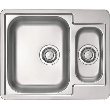 Granitový dřez Dřez jednokomorový s vaničkou Alveus Line Start ocel stříbrný