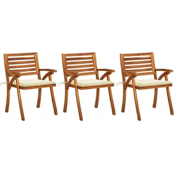 Zahradní židle VidaXL dřevěná červená