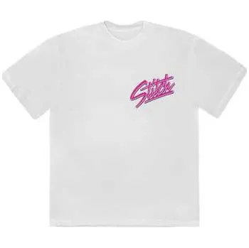 Merch Disney: Disney Unisex T-shirt: Stitch Surf (white) (back Print) (small) S