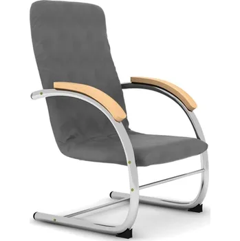 Křeslo Pružné kovové křeslo R59 TIMO chromované, český výrobek