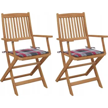 Zahradní židle VidaXL dřevěná červená