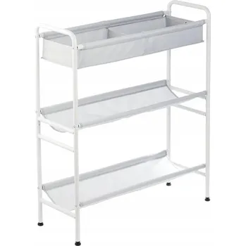 regál Koupelnový regál MDesign bílý 28 x 76,2 x 88,9 cm