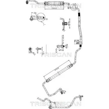 Čep řízení Hydraulická hadice, řízení TRISCAN 8516 28009