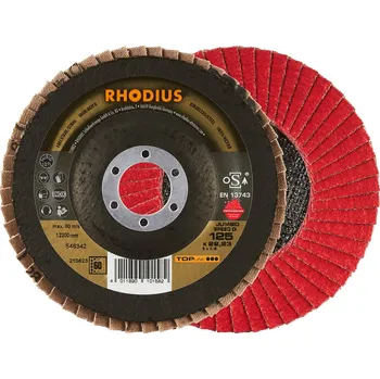 Brusný kotouč Rhodius 211312 | Brusný lamelový kotouč JUMBO SPEED / 125x22,23 - K60 - bal. 5 ks
