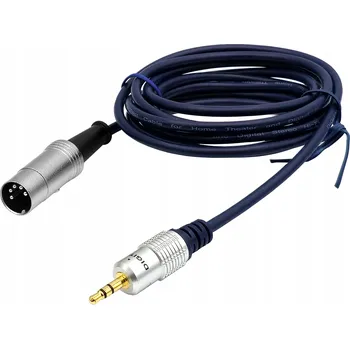 Audio kabel Kabel jack 3,5 stereo / -> DIN 5p kovový konektor 1,8m HQ DIGITAL