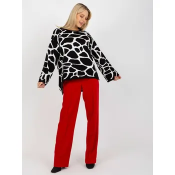 Dámský svetr Svetr RV SW 14276.09X bílá černá jedna velikost