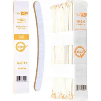 Pilník na nehty BASIC Banán 120/150 25 ks