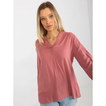 Dámská košile Halenka D73761M11081A tmavě růžová L